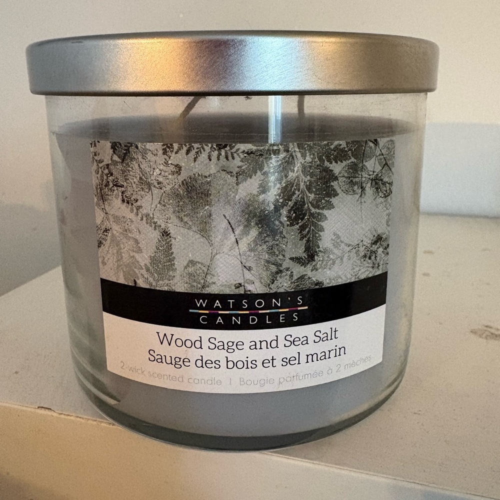 Watson's Candles Wood Sage and Sea Salt Candle